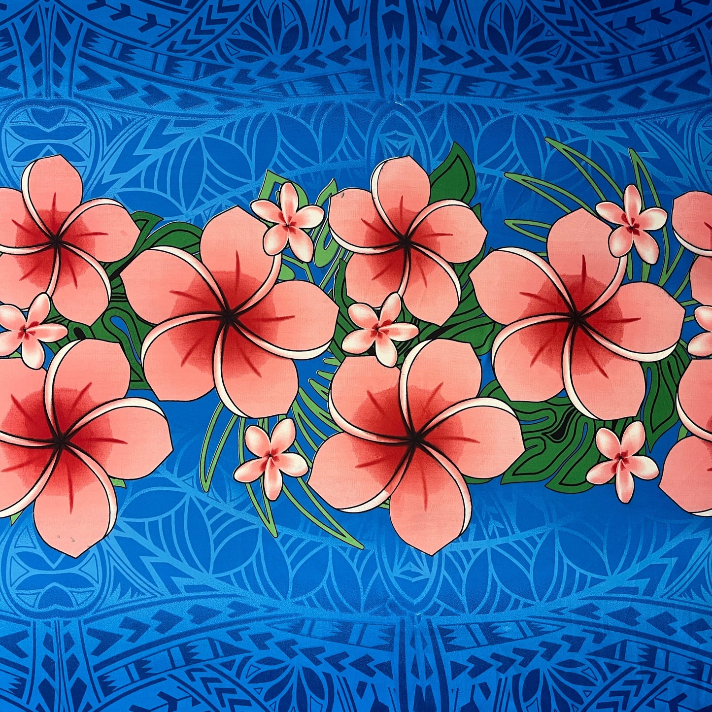Plumeria Polyester Sarong | Islands Fabric