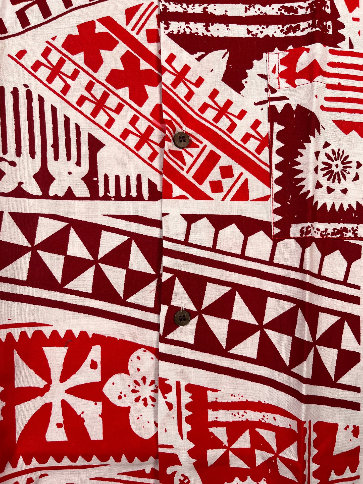 Traditional Tattoo Rectangle & Triangle Geometric Shirt | Islands Fabric