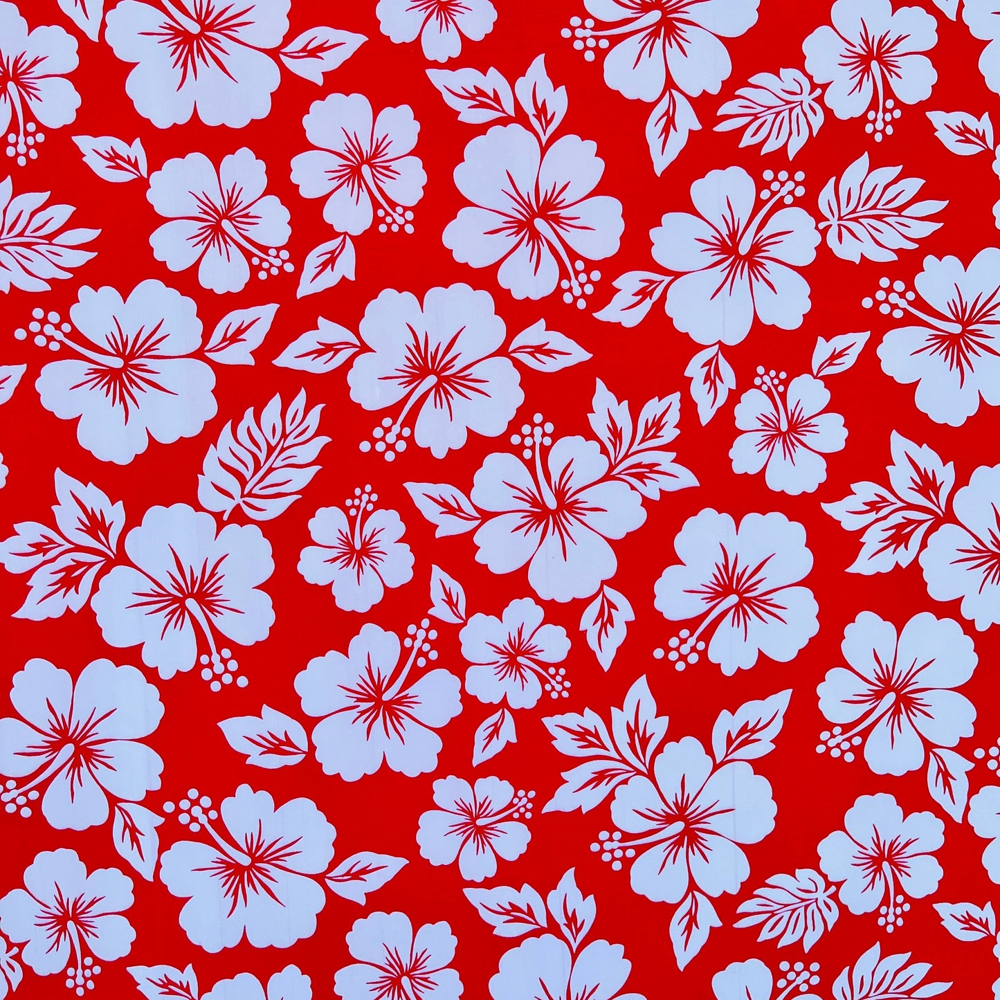 Hibiscus Flower Polyester Fabric | Islands Fabric