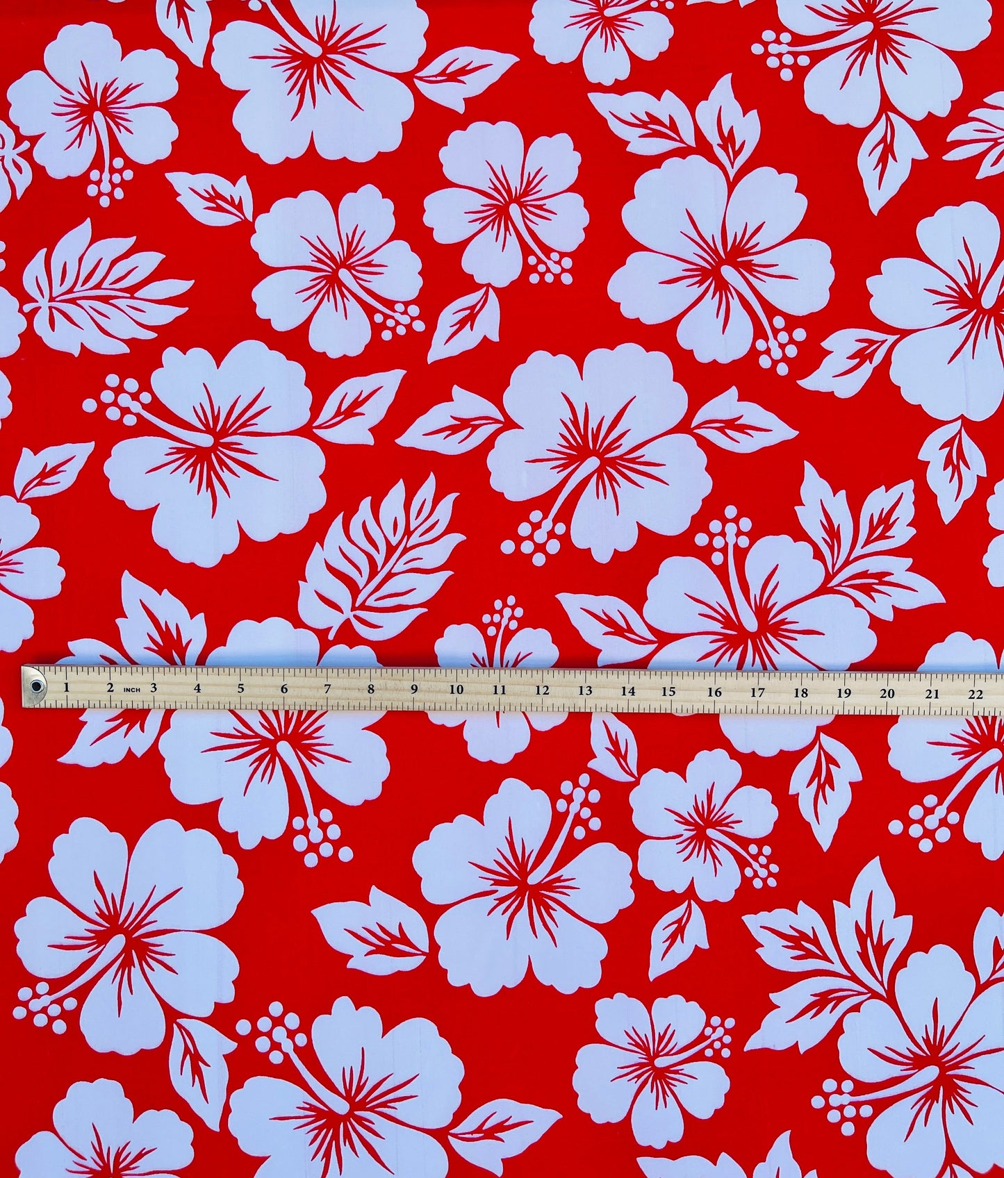 Hibiscus Flower Polyester Fabric | Islands Fabric