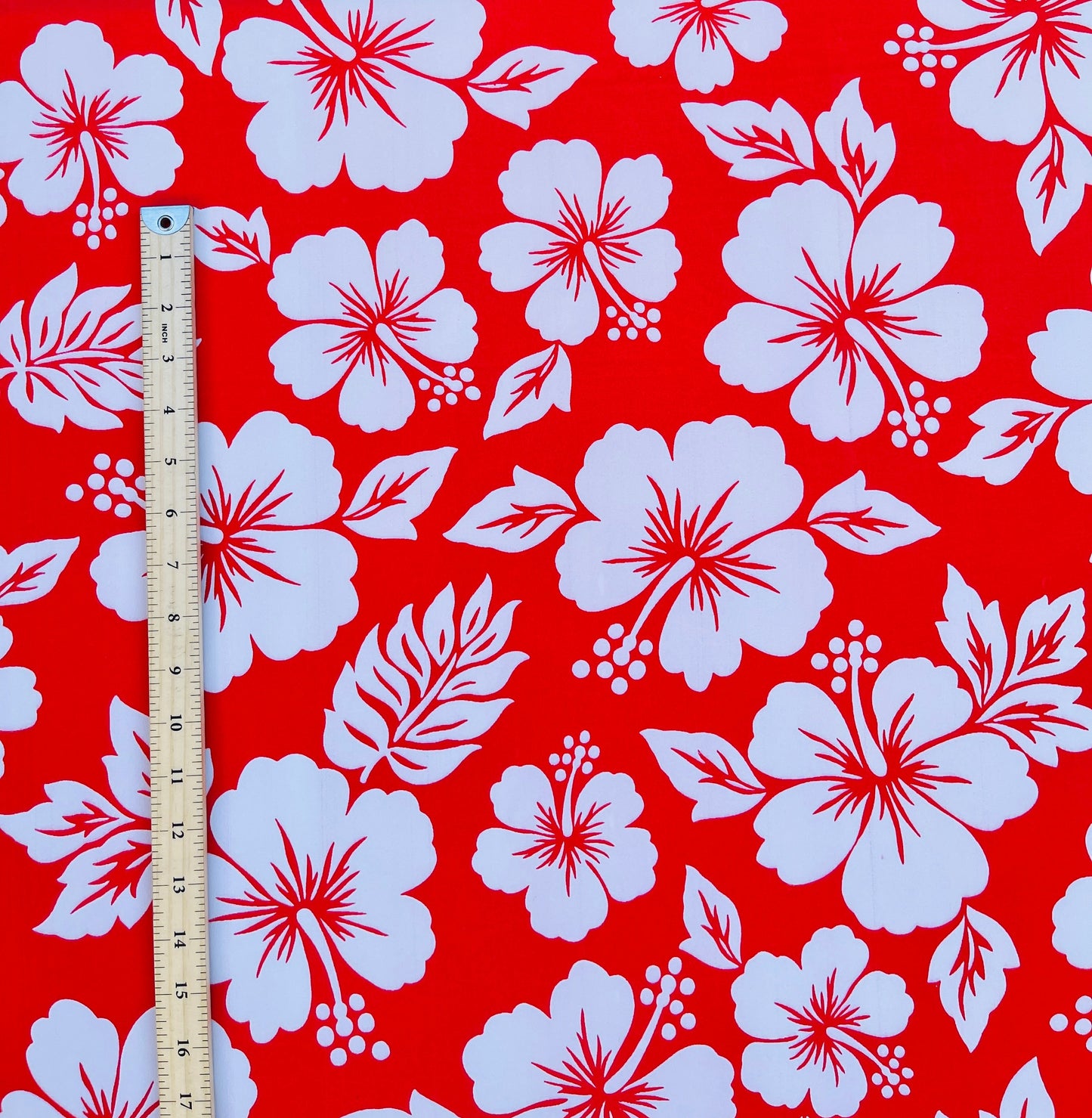 Hibiscus Flower Polyester Fabric | Islands Fabric