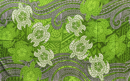 Turtles Traditional Tattoo Polyester Sarong | Islands Fabric