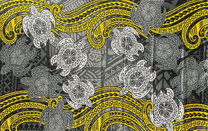 Turtles Traditional Tattoo Polyester Sarong | Islands Fabric