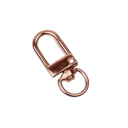 Master Maker Crafts -  Standard Clasp & Swivel Ring - Rose Gold (10 per Bag - 1.25")