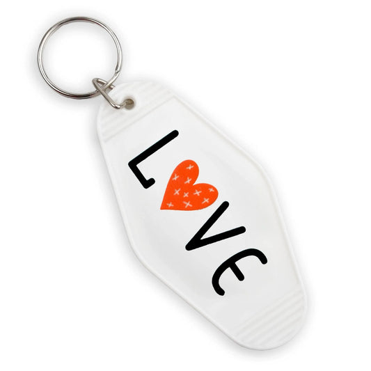 Master Maker Crafts -  UV DTF Decal - Love Red Heart 4 Set 2" (Keychain NOT Inclued)