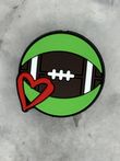 Football - Love Silicone Focal - 5 Count