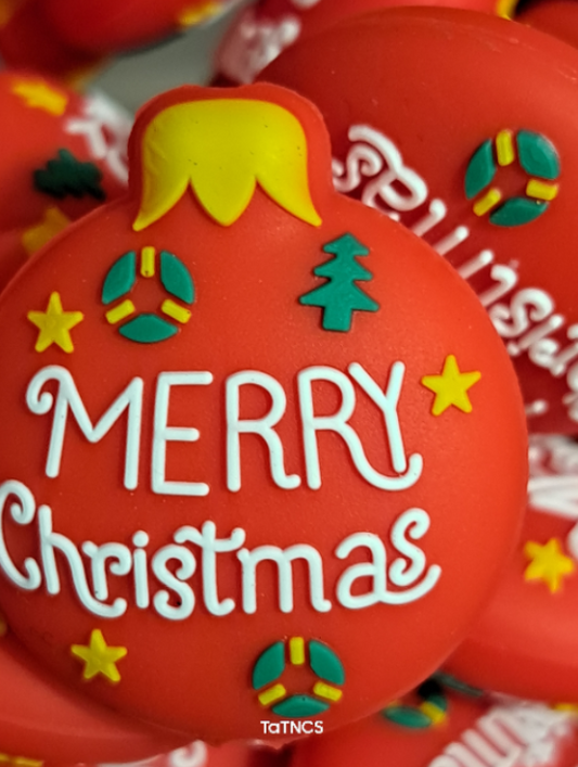Christmas - Merry Christmas Ornament Silicone Focal 29