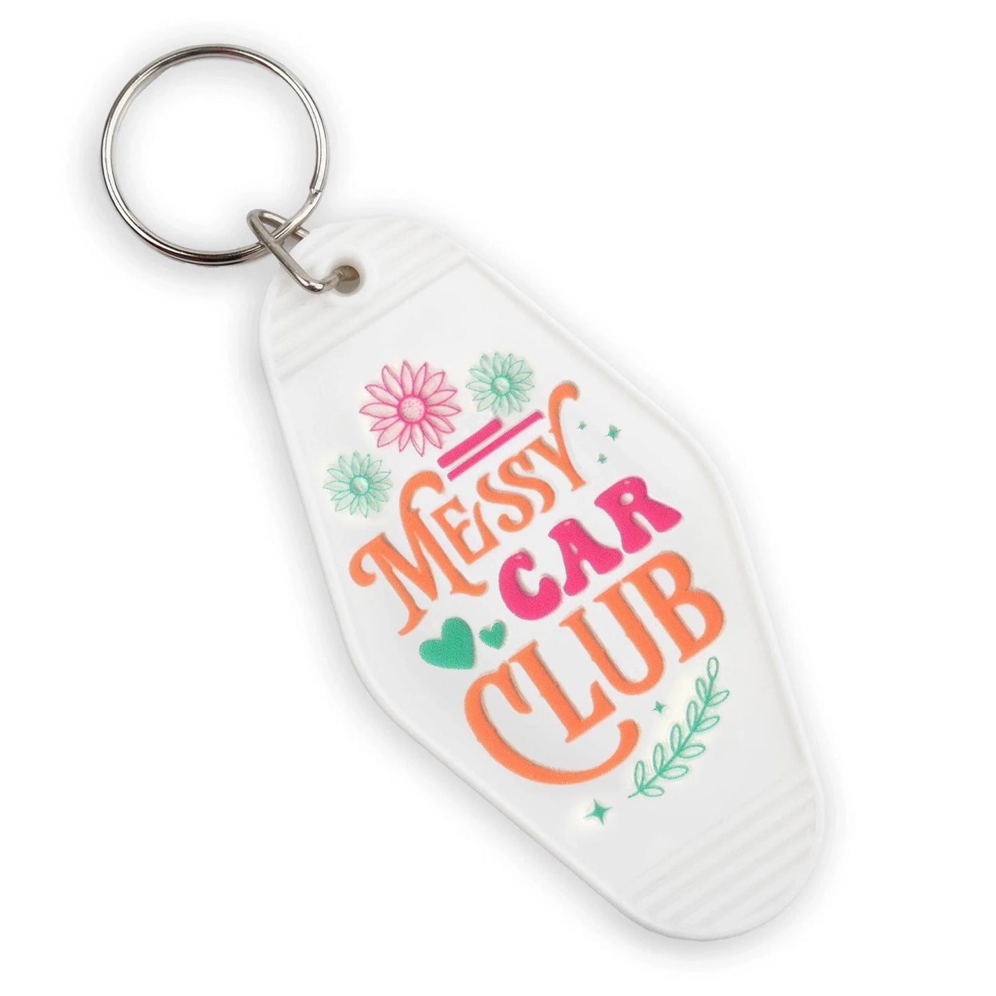 Master Maker Crafts -  UV DTF Decal - Messy Car Club 4 Set 2" (Keychain NOT Inclued)