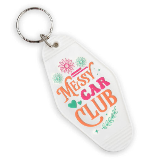 Master Maker Crafts -  UV DTF Decal - Messy Car Club 4 Set 2" (Keychain NOT Inclued)
