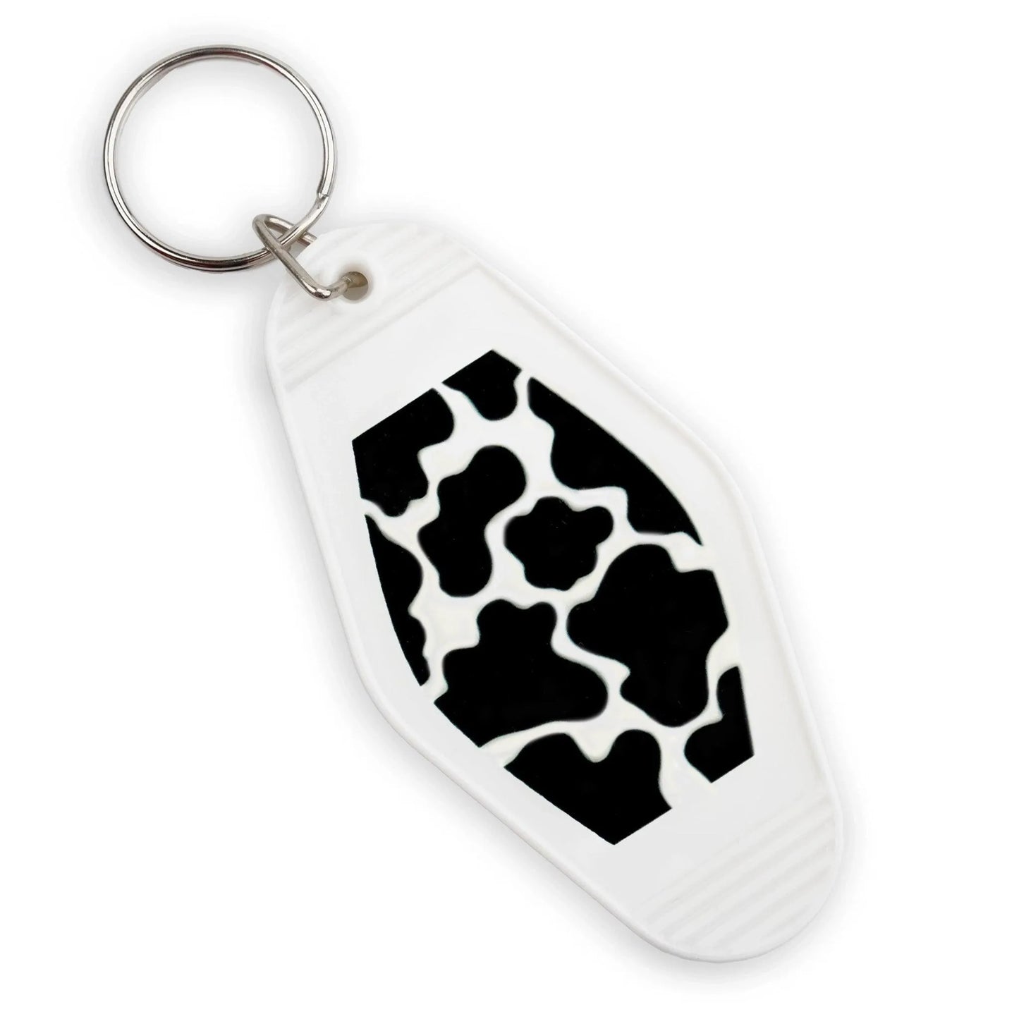 Master Maker Crafts -  UV DTF Decal - Moo Print 4 Set 2" (Keychain NOT Inclued)