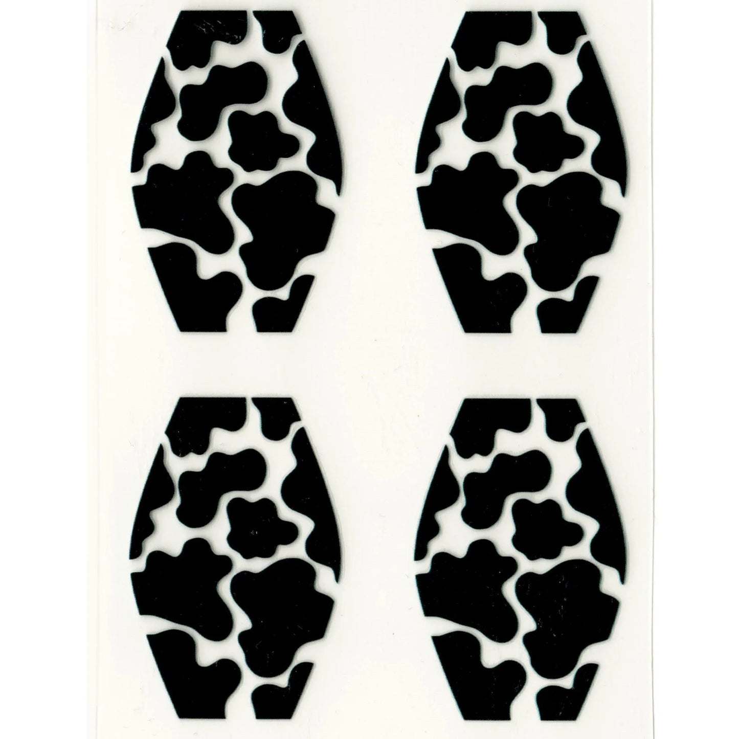 Master Maker Crafts -  UV DTF Decal - Moo Print 4 Set 2" (Keychain NOT Inclued)