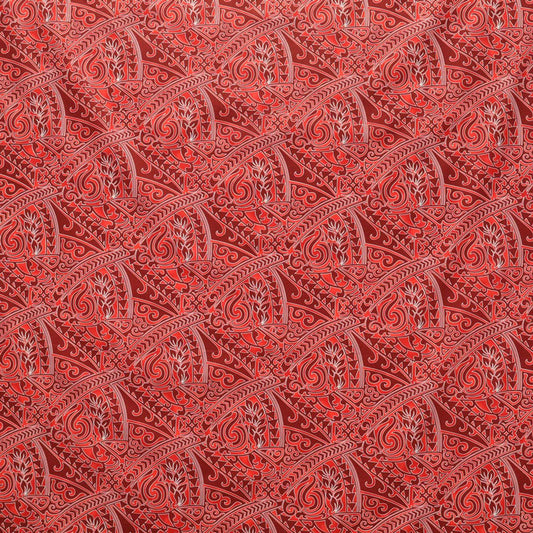 Traditional Polynesian Tattoo Triangle formation design Fabric| Poly-cotton