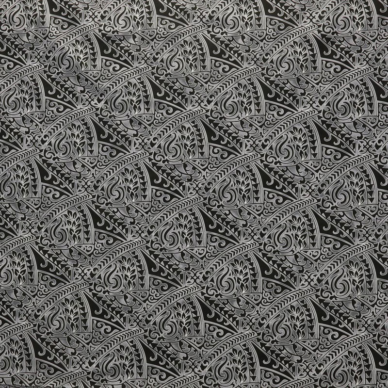 Traditional Polynesian Tattoo Triangle formation design Fabric| Poly-cotton