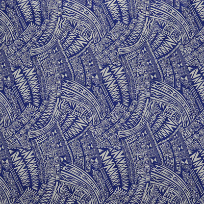 Traditional Polynesian Tattoo Fabric | Cotton Light-Barkcloth
