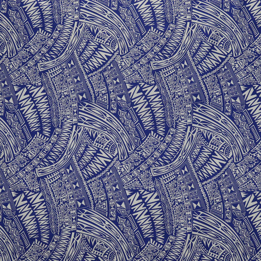 Traditional Polynesian Tattoo Fabric | Cotton Light-Barkcloth