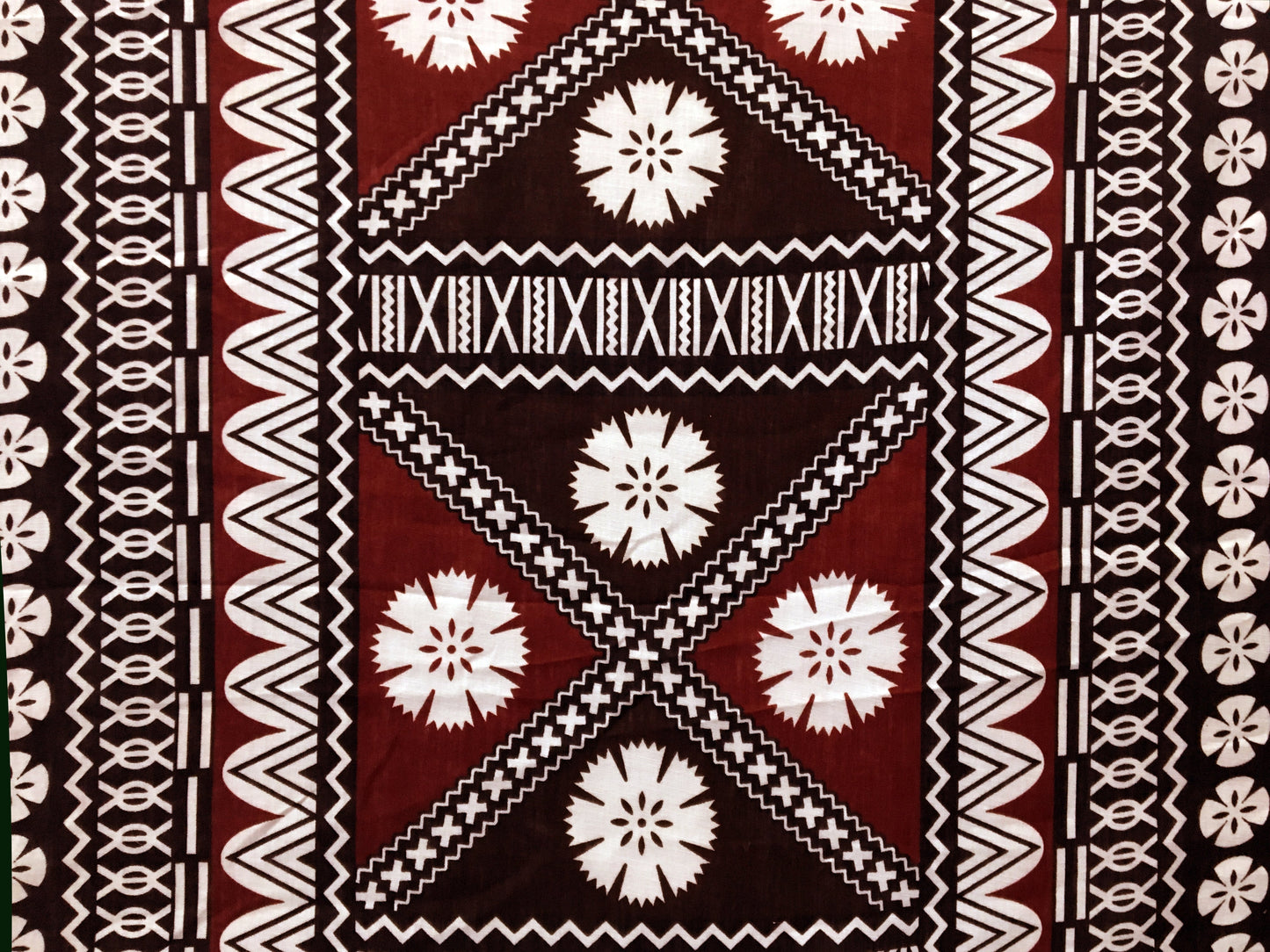 Fijian Tapa Polyester Fabric | Islands Fabric