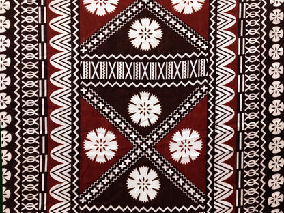 Fijian Tapa Polyester Fabric | Islands Fabric