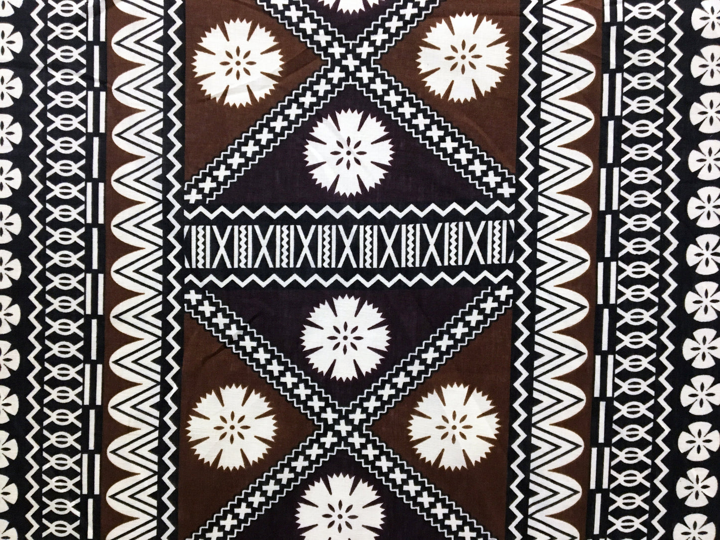 Fijian Tapa Polyester Fabric | Islands Fabric
