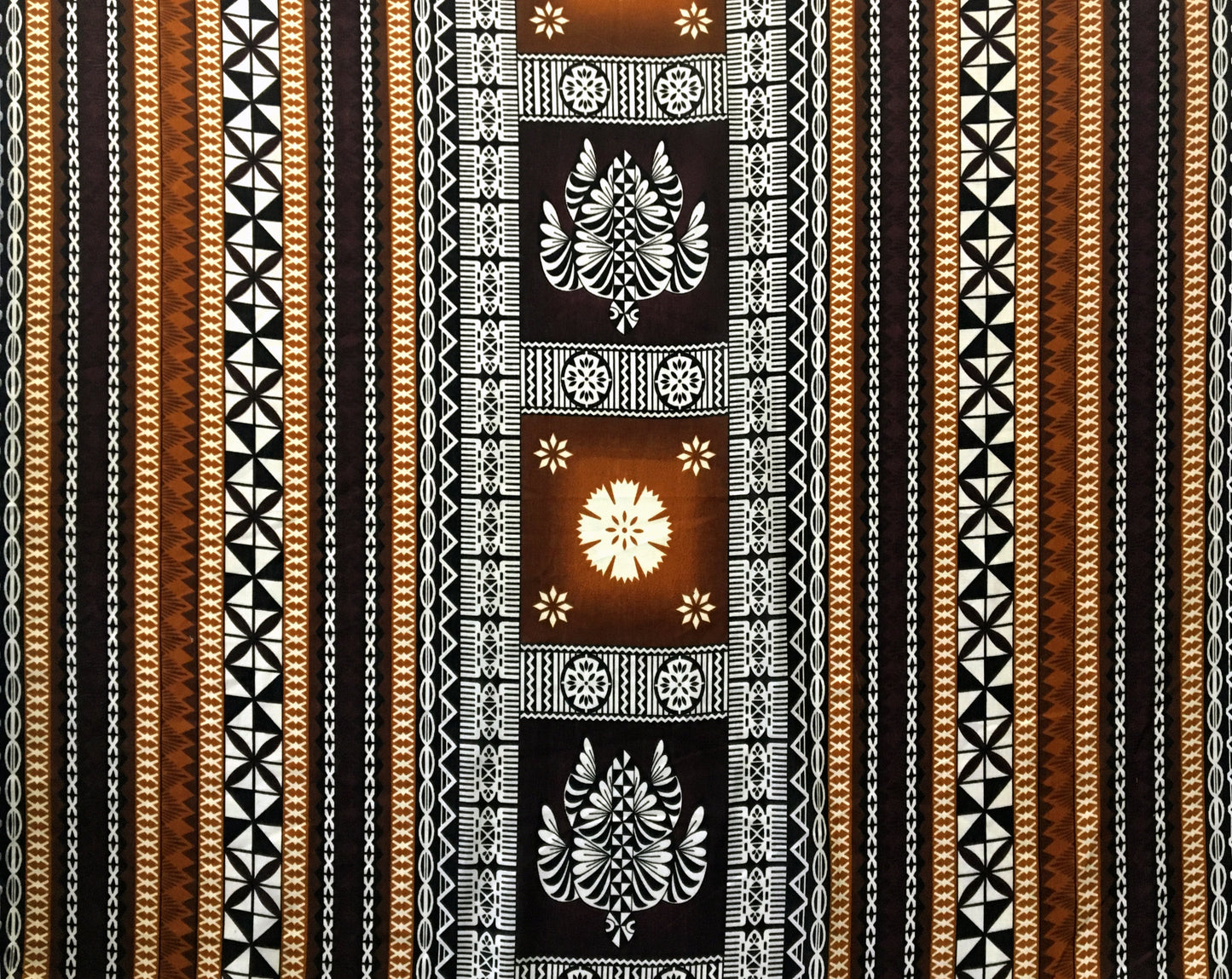 Fiji Turtle Border Poly Linen Fabric | Islands Fabric