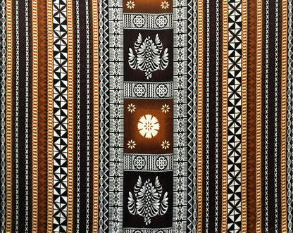 Fiji Turtle Border Poly Linen Fabric | Islands Fabric