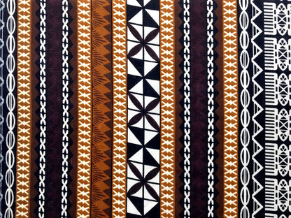 Fiji Turtle Border Poly Linen Fabric | Islands Fabric