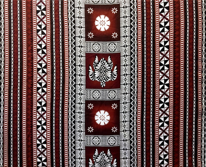 Fiji Turtle Border Poly Linen Fabric | Islands Fabric