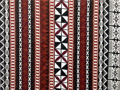 Fiji Turtle Border Poly Linen Fabric | Islands Fabric