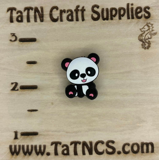 0175 - Animal - Panda Pink Silicone Focal