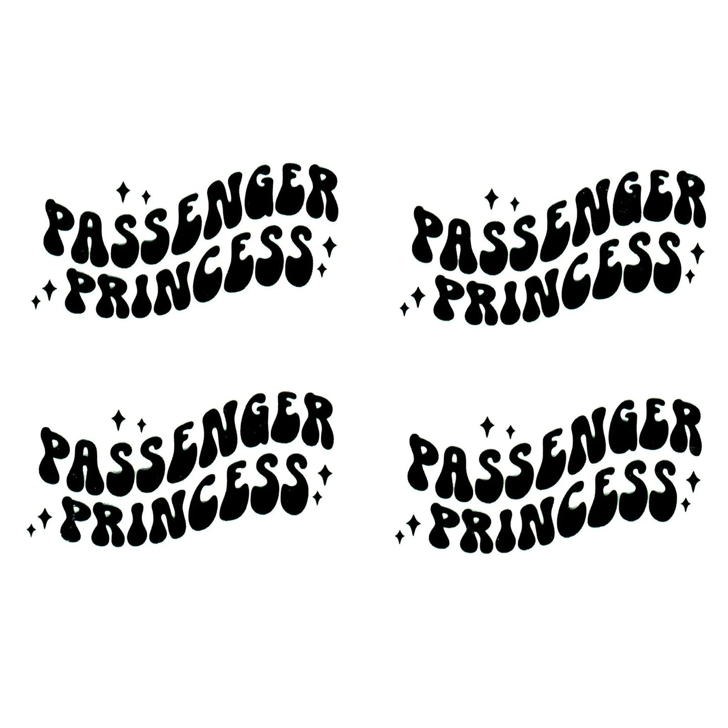 Master Maker Crafts -  UV DTF Decal - Passenger Princess 4 Set 2" (Keychain NOT Inclued)