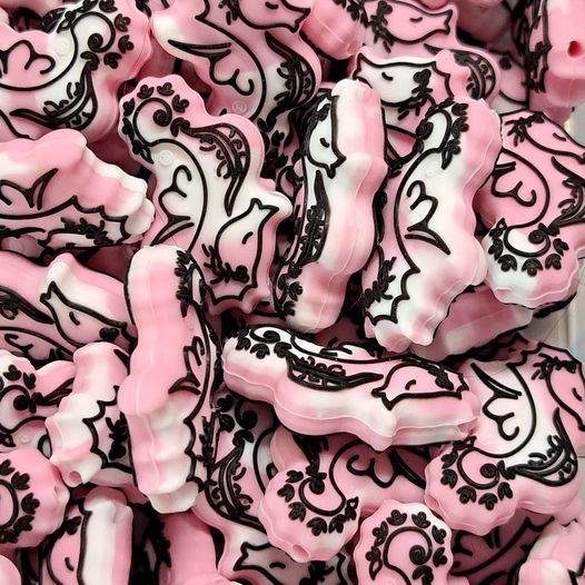 Animal - Seahorse Pink Silicone Focal 6012 - 3 Count
