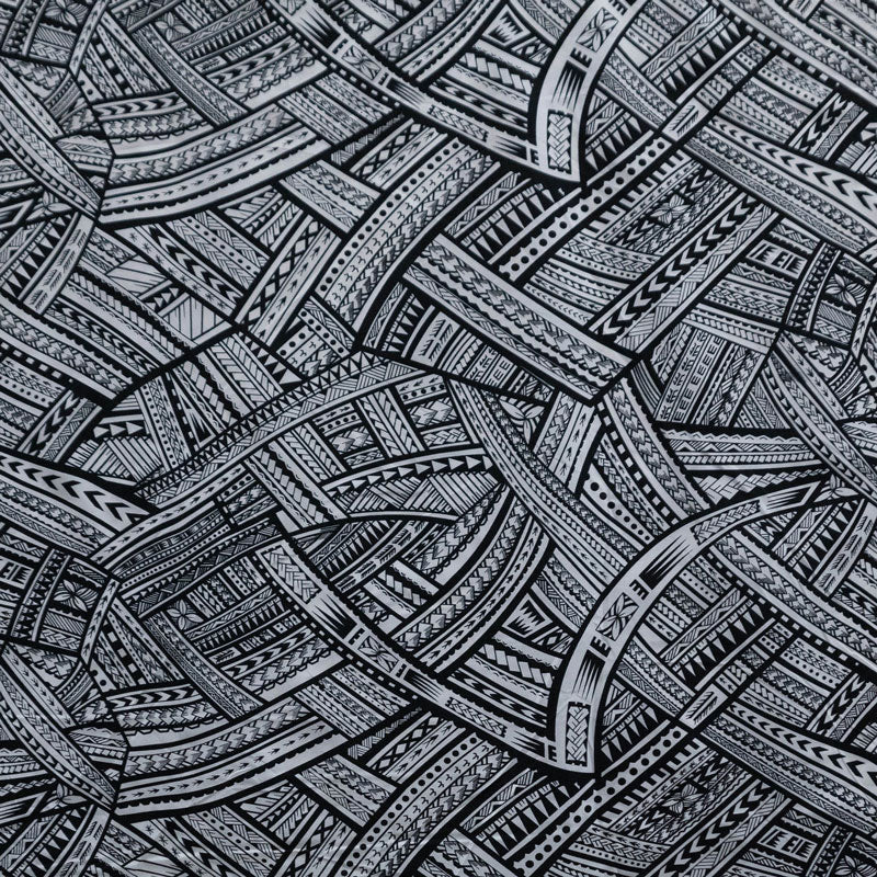 Traditional Polynesian Tattoo Fabric | Polyester