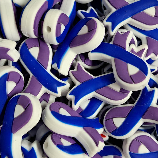 Awareness - Suicide Purple and Blue Awareness Ribbon