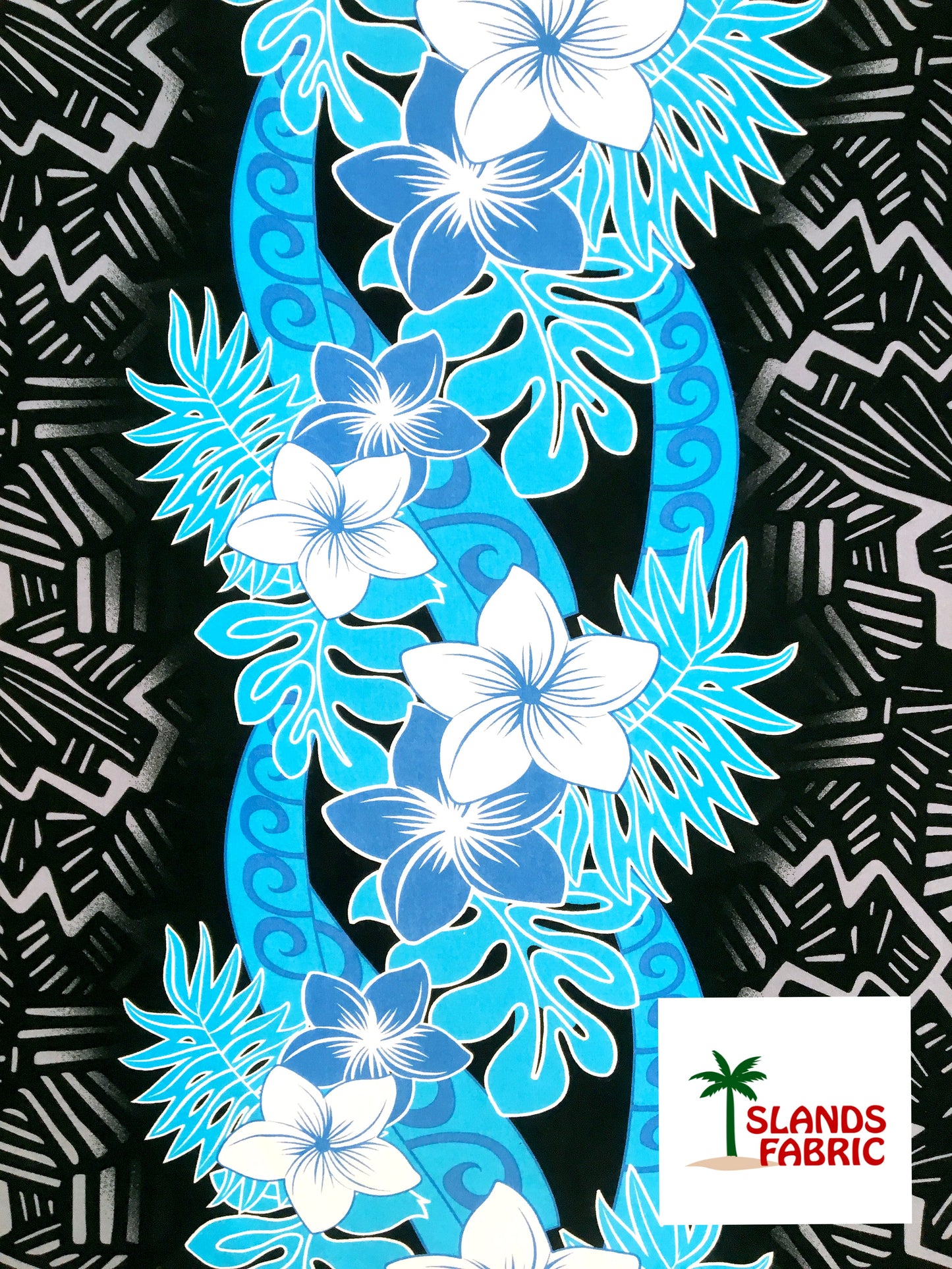 Triple Tropical Border Rayon Fabric | Islands Fabric