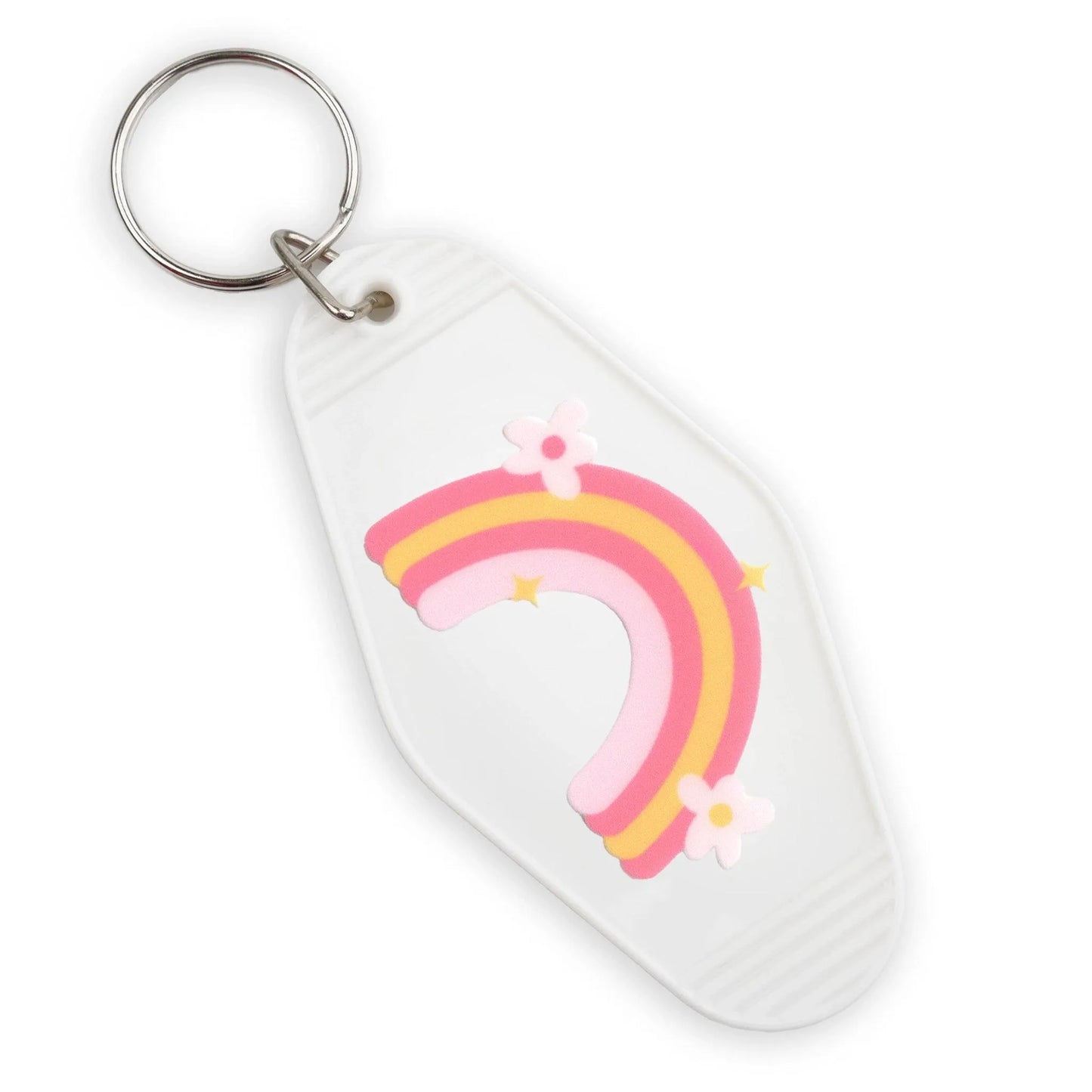 Master Maker Crafts -  UV DTF Decal - Rainbow Pink 4 Set 2" (Keychain NOT Inclued)