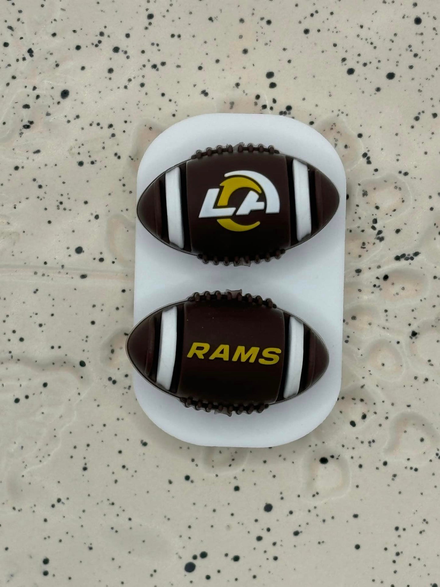 0106 - Football - 3D Football Los Angeles Rams Silicone Focal