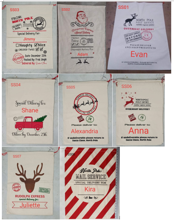 TaTN Christmas - Personalized Santa Sack - Santa Bag - Gift Bag