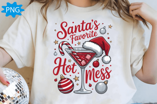 Christmas Apparel - Santa's Favorite Hot Mess