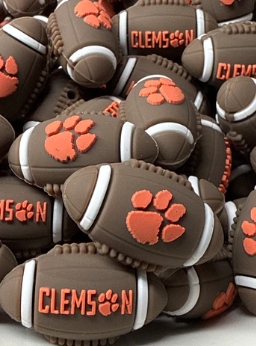 0097 - College - 3D Clemson Football Silicone Focal