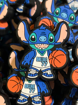 Basketball - Dallas Mavericks Stitch PVC Focal - 3 Count