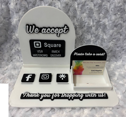 TaTN NFC 3 Tap Station with Business Card Holder