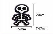 Halloween - Skeleton Pink Silicone - 5 Count
