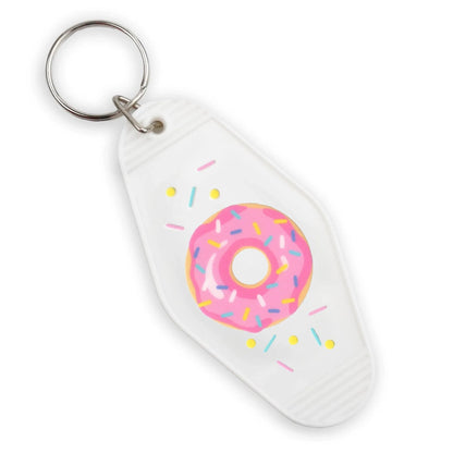 Master Maker Crafts -  UV DTF Decal - Sprinkled Donut 4 Set 2" (Keychain NOT Inclued)