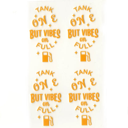 Master Maker Crafts -  UV DTF Decal - Vibes On Full 4 Set 2" (Keychain NOT Inclued)