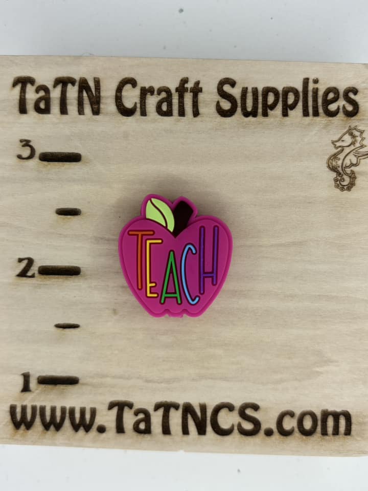 School - Teach Pink Apple Silicone Focal 0348