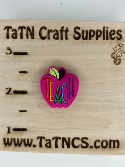 School - Teach Pink Apple Silicone Focal 0348