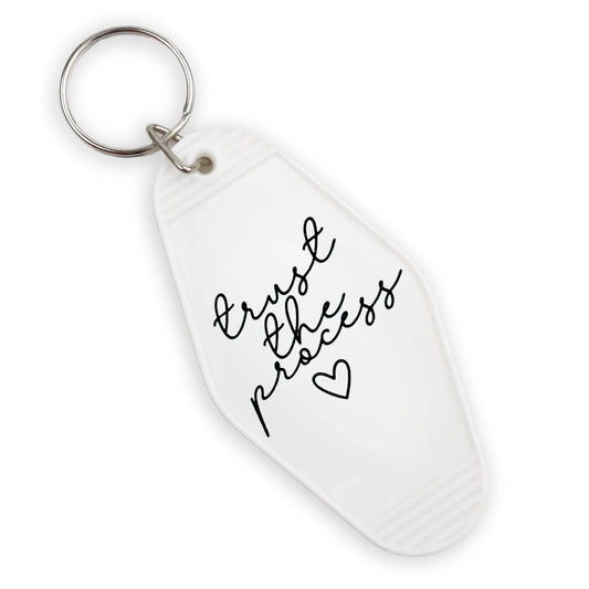 Master Maker Crafts -  UV DTF Decal - Trust The Process 4 Set 2" (Keychain NOT Inclued)