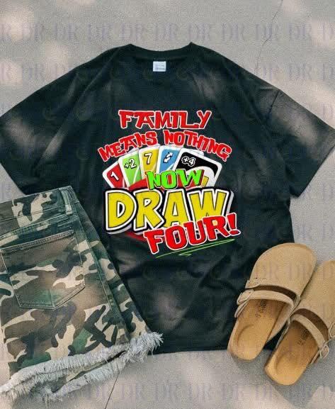 Family Means Nothing Draw Four PNG