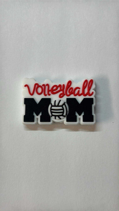 Mom - Volleyball Mom Silicone Focal Bead 0150