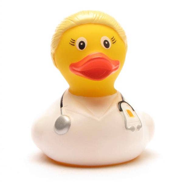 Rubber duck doctor - blonde - rubber duck