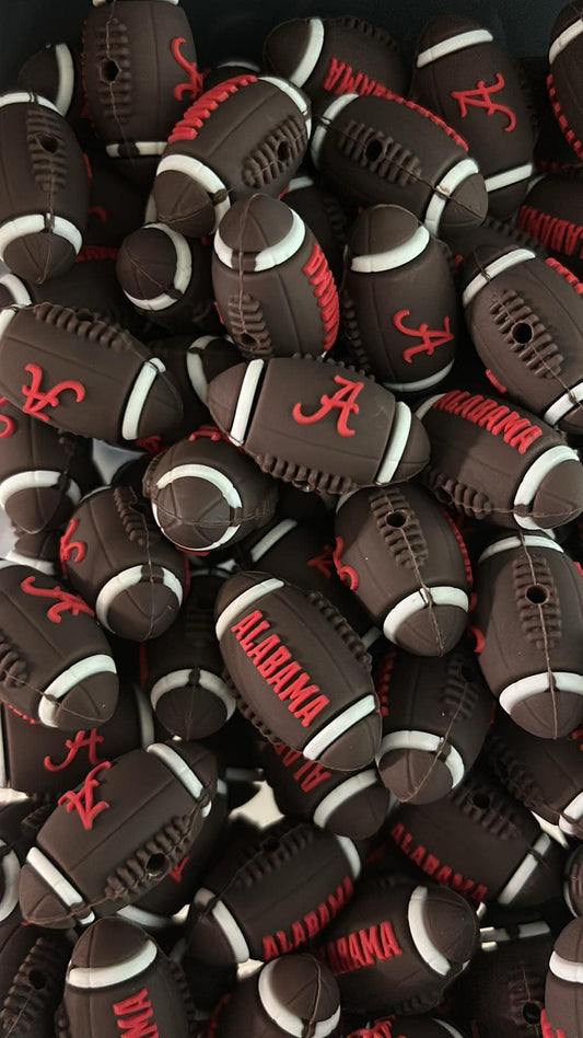 0114 - College - 3D Alabama Tide Football Silicone Focal